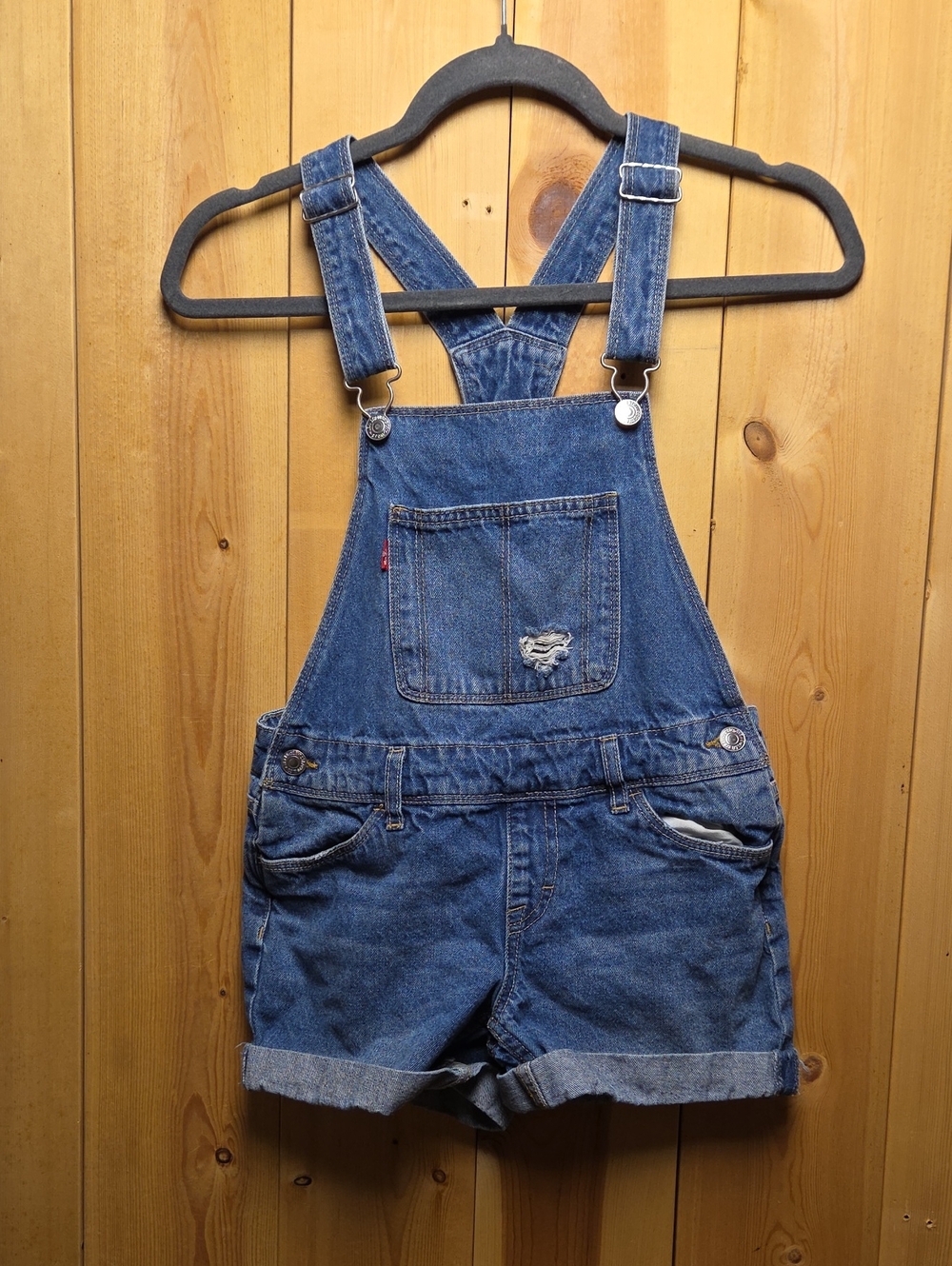 Levi's Light Blue Denim Shortall